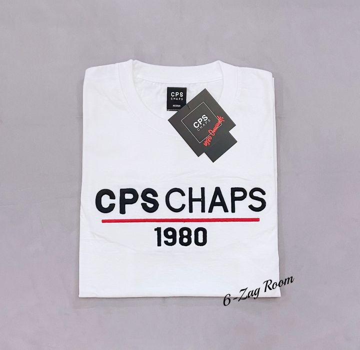 เสื้อยืดแขนสั้น-cps-chap-1980-งานปัก-งานป้าย-ช-ญ-s-m-l-xl-no-38-มีเก็บเงินปลายทาง