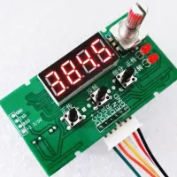 DC 8-24V Tachometer แสดงผล12V Stepper Motor Driver Controller Board ปรับความเร็วได้ Reversal