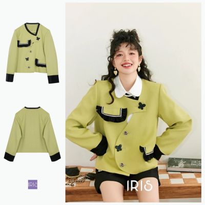 [สินค้าลิขสิทธิ์แท้] IRIS BOUTIQUE IJ2371127 Mocha jacket เสื้อผ้าผู้หญิง แจ็คเก็ต