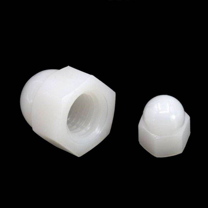 5/10/20/50pcs White Plastic Dome Bolt Nut Protection Cap Covers M3 M4