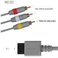 1.8M 3 RCA คอนโซลสายเคเบิ้ลสำหรับเครื่องนินเทนโดตัวควบคุมวีไอไอสายเสียงวิดีโอสื่อโสตทัศน์ประกอบ480P 3RCA ชุบทองสำหรับการสายเคเบิลต่อโทรศัพท์