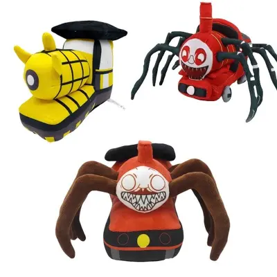 Horror Game Choo-Choo Charles Plush Toy Soft Spider Stuffed Doll Horrible Charles Train Cartoon Spider Plushies Gifts For Kids