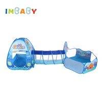 IMBABY Playpen 3 In 1พับได้สำหรับเด็ก,แบบพกพาสำหรับเด็กเต็นท์ Tipi คลานอุโมงค์เด็กเล่นรั้วสระบอลแห้งสำหรับเด็กเล่นพูลเชื่อมต่อกัน