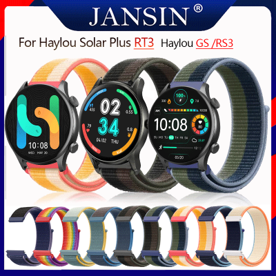 สาย Haylou Solar Plus RT3 นาฬิกาอัจฉริยะ สายไนล่อน Haylou GS สายนาฬิกา สายคล้องข้อมือไนล่อน อุปกรณ์เสริมส Haylou RS3