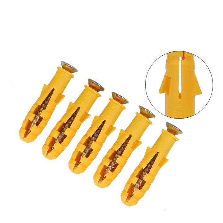 Plastic Expansion Pipe Screw Set Expansion Plug Rubber Plug Anchor Self