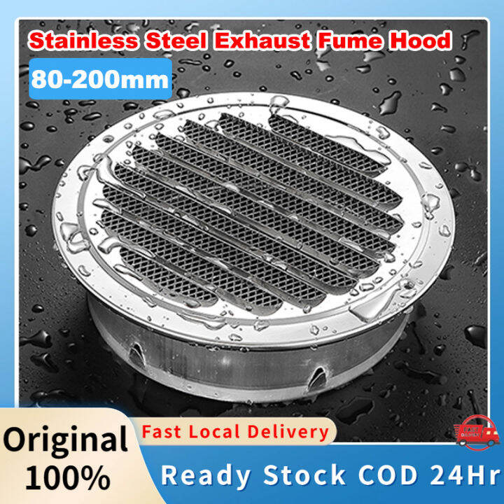 【Local Delivery】Stainless Steel Exterior Wall Round Vent Cover Flat ...