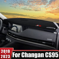 สำหรับ Changan CS95 2019 2020 2021 2022 2023แผงควบคุมรถปกสีอาทิตย์หลีกเลี่ยงแสงเสื่อป้องกันรังสียูวีแผ่นกันลื่น dashmat การเข้าถึง s