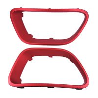 1Pair Car Front Bumper Decorative Frame Angel Eyes Refit for Citroen C5 Aircross 9817829477 9817829377 Red