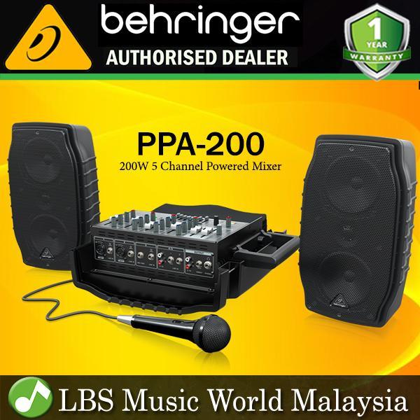 Behringer Europort PPA-200 Ultra Compact 200W 5 Channel Powered