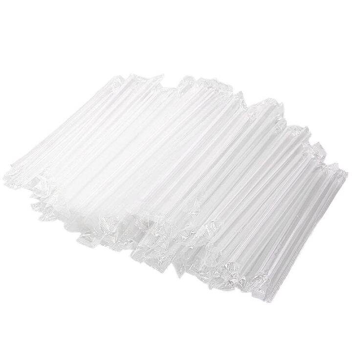 300Pcs Smoothie Jumbo Straw Clear Plastic Drinking Straws for Milkshake