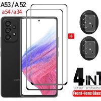 [Phone case]Samsung A54 Accesorios กระจก A53 Samsung,สำหรับ Samsung Galaxy กาแลคซี54ปกป้องหน้าจอ A52s A34 A53 4G ไมกา Samsung A52ลามินา