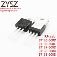 10pcs BT136-600E BT136-600D TO-220 BT136 600D BT136-600 BT137-600D BT138-600D BT139-600D Three terminal bidirectional thyristor Electronic components