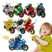 Motorcycle Minifigure Mini Toys Figures Motorbike 8Pcs/Set Small Toy Gift Motorcycle Building Block Easy-to-Build for Preschool Boys Girls Beginners like-minded