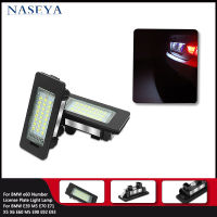 1คู่ LED รถยนต์สีขาวหลอดไฟโคมไฟหมายเลขป้ายทะเบียนรถสำหรับ BMW E39 E60 E90 E82 E88 E61 E91 E92 E93 E70 E72 X6 X5 M5 M3