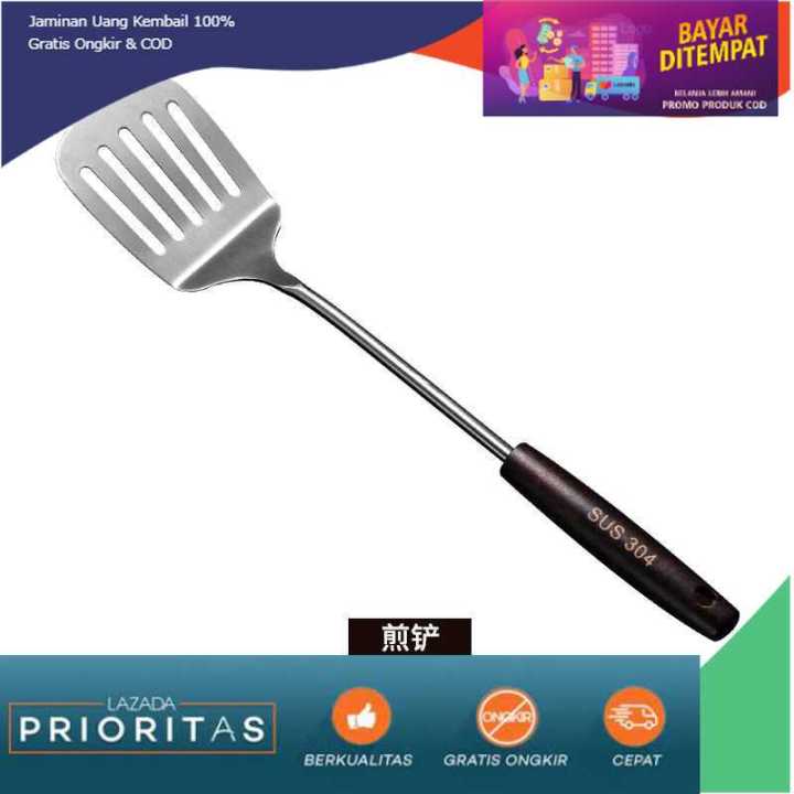 Alat Masak Dapur Stainless Steel Model Frying Spatula - HTG001