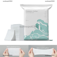 sunkepo6392 ผ้าโปร่งแบบยืดหยุ่นสำหรับแผ่นผ้าฝ้ายสำหรับแต่งหน้าหน้าพร้อมชามใส่ขวดสเปรย์200ชิ้น