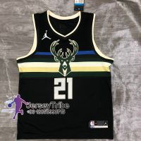 2021-22 New NBA Basketball Mens Jersey On Milwaukee Bucks 21 Jrue Holiday Retro Statement Edition Jersey