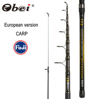 Obei escopic ปลาคาร์พตกปลา Rod 3.3 3.6M คาร์บอนไฟเบอร์ Fuji Spinning Rod Pesca 12-25lb Power 80-200G Hard Power Rod