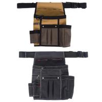 Tool Pouch Belt Multi Pockets Tool Belt Organizer Pouch Adjustable Tool Belt Bags for Construction Electrician Carpenter Gardener Tool Belt Organizer gorgeously