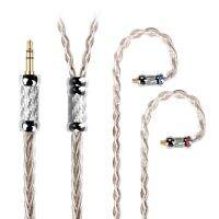 NiceHCK SilverCat HIFI Upgrade Cable 8 Cores Silver Plated Alloy Earphone Wire 3.5/2.5/4.4mm MMCX/0.78mm 2Pin for Bravery Winter