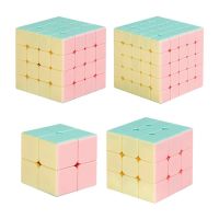 New Color Magic Cube Shengshou legend Macaron Stickerless Magic Cube 5x5x5/4x4x4/3x3x3/2x2x2 Cubing Classroom Macaron Speed Cube Brain Teasers