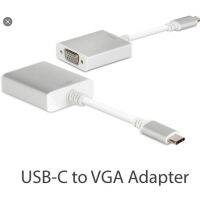 สายต่อ Type C  ตัวผู้ ออก VGA ตัวเมีย สี silver