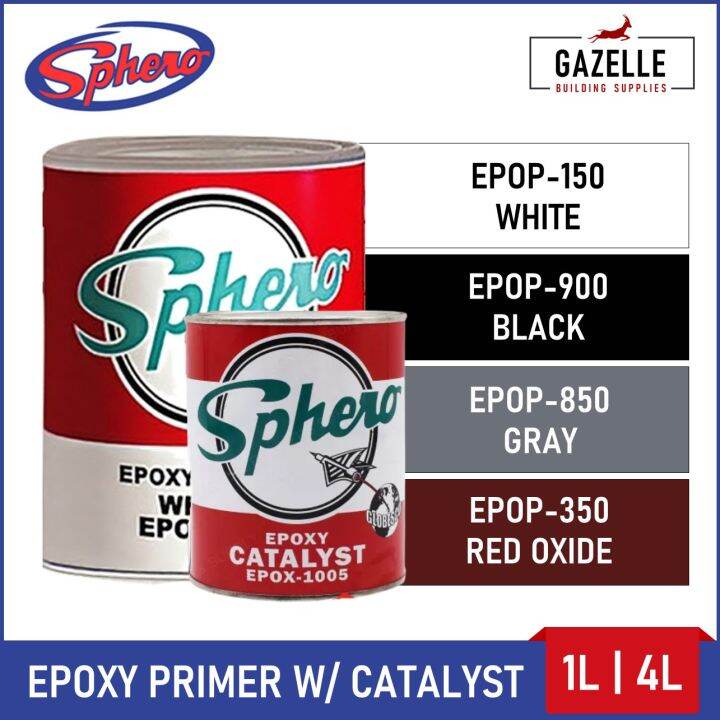 Sphero Epoxy Primer Gray / Black / White / Red Oxide 1L / 4L Lazada PH