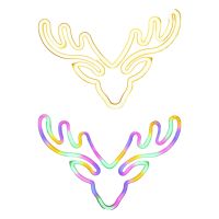 Creative Christmas Reindeer Neon Sign Light Gift Reindeer for Living Room Holiday