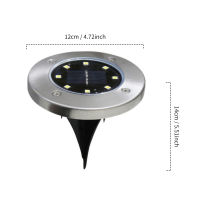 812 Creative LED Solar Power Ground Light Floor Waterproof Underground Outdoor Garden Lawn Lamp Driveway Terrace Lighting