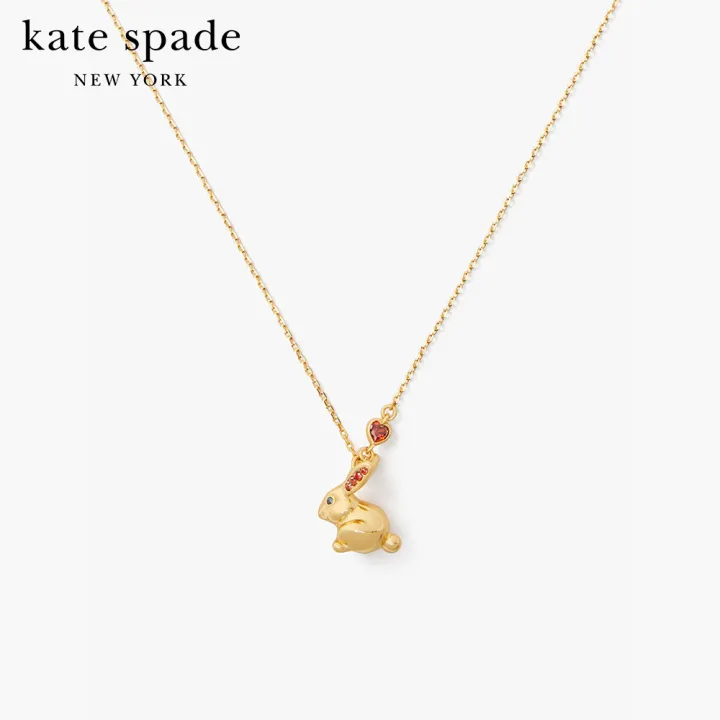 KATE SPADE NEW YORK YEAR OF THE RABBIT MINI PENDANT KA899 สร้อยคอ |  