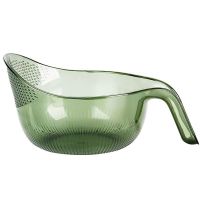 Sheli rice washing artifact washing fruit washing basin draining basket washing rice sieve washing rice bowl colander measuring cup filter