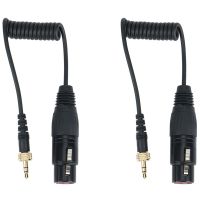 2X Saramonic Locking Type 3.5mm to 3.5mm TRS to XLR Female Microphone Output Universal Audio Cable