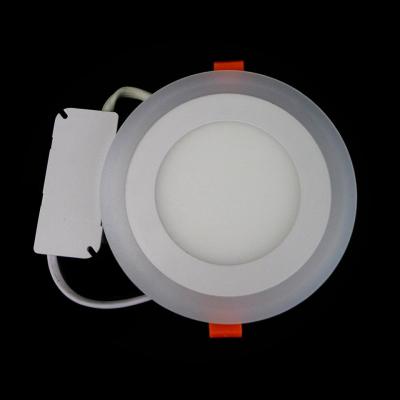 Double Color LED Panel Downlight 6W 9W 16W 24w 3 Model LED Lamp Panel Light LED Ceiling Recessed Spot light AC110V 220V + Driver