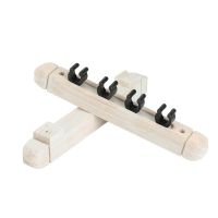 2 Pair 4 Pool Cue Rack, Billiard Stick Holder Wall Mount, Pool Table Rods Clip,Billiard Accessories