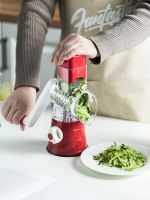 Vegetable Grater Slicer Manual Kitchen Grater Vegetable Chopper Round Mandolin Cutter Potato Spiralizer 3 In 1 Household Gadgets