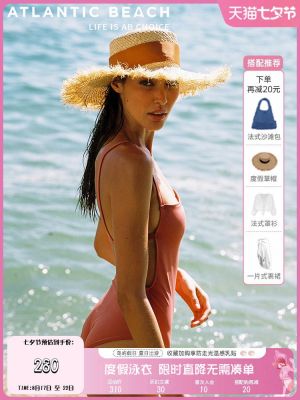 Atlanticbeach French Retro One-Piece Swimsuit Womens Summer Conservative Ins Style 2021 New Fashion Swimsuit