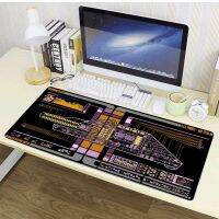 【jw】✗☽  Star Trek Schematic Enigma Class MousePads Computer Laptop Gamer Extended Large Keyboards Table