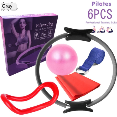 6PCS Pilates Rim Yoga Circle Ball Magic Hoops Exercise Equipment Workout Fitness Training Resistance бинт самоклеющийся