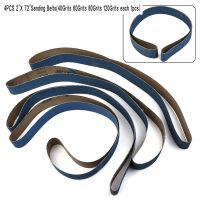 4 Pcs 2 * 72 40/60/80/120Girt Ceramic Sanding Belts Bands Coarse Grinding New