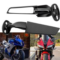 For KAWASAKI NINJA 300 250 400 650 H2 H4 Modified Motorcycle 2PCS Rearview Mirrors Wind Wing Adjustable Rotating Side Mirrors