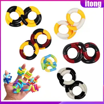 Twisted Ring Magic Fidget Trick Rope Tangle Fidget Toys Creative DIY Winding  Leisure Education Stress Reliever