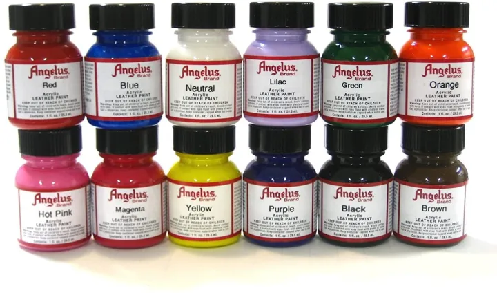 angelus leather paint set of 12 1 oz stores