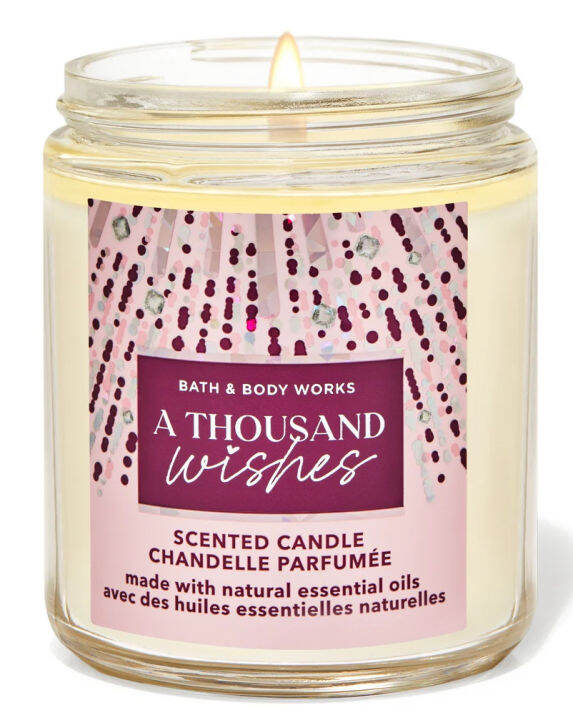 Bath and Body Works A THOUSAND WISHES Single Wick Candle Lazada PH