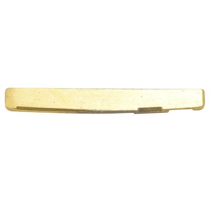 Brass Gold Acoustic Guitar Bridge Saddle 72*3*6.9/7.8mm Lazada.co.th