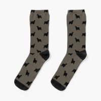 【jw】✕ﺴ  English Cocker Spaniel Silhouette(s) Socks Cotton Man Compression Stockings