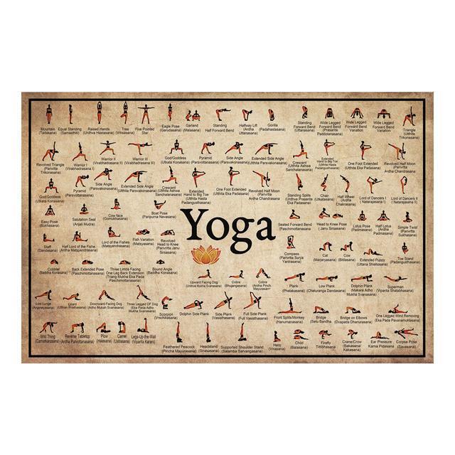 โยคะโปสเตอร์-ashtanga-primary-series-ภาพวาดผ้าใบพิมพ์โยคะ-room-wall-art-decor-สาวฟิตเนสของขวัญ-gym-art-ตกแต่ง