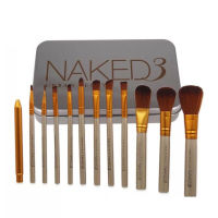 12 Pcs Nk3 Iron Box Makeup Brush Set Eye Shadow Lip And Eye Makeup Brush Contouring Brush Loose Paint Portable Beauty Tool