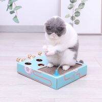 Cat scratching board whack-a-mole ของเล่นกระดาษลูกฟูกทนต่อการสึกหรอ self-healing ไม้ multi-functional cat ของเล่นเพื่อการศึกษา