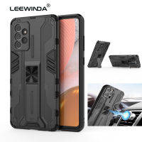 LEEWINDA สำหรับ Samsung Galaxy A72 4G 5G เคสโทรศัพท์,ซิลิโคน TPU และ Hard PC เกราะกันกระแทกที่มองไม่เห็นขาตั้งฝาหลัง