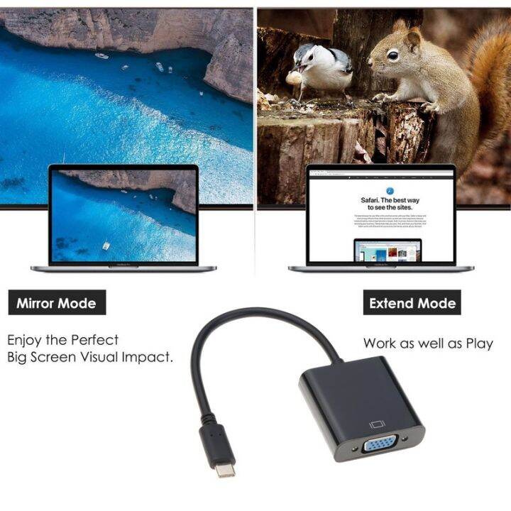 kebidu-type-c-to-vga-adapter-cable-usbc-usb-3-1-to-vga-adapter-untuk-macbook-12-inci-chromebook-pixel-lumia-950xl-diskon-besar